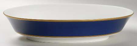 Cobalt Blue 10" Oval Vegetable Bowl