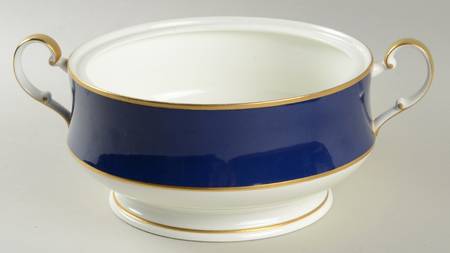 Cobalt Blue Round Vegetable No Lid