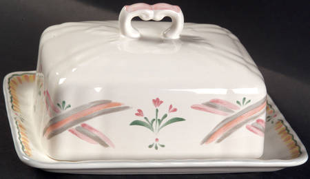 Country Bloom Rectangular Covered Butter