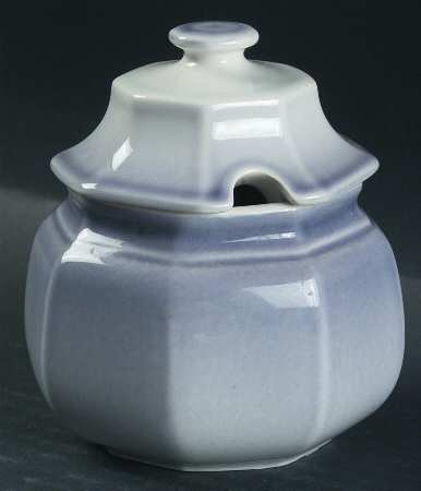 Country Blue Sugar Bowl & Lid