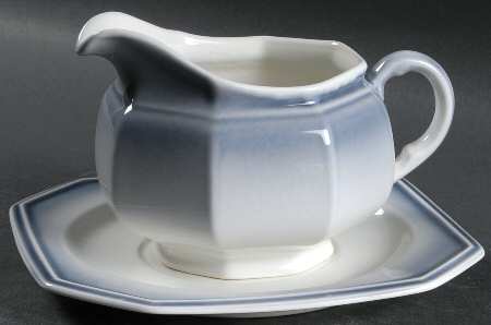 Country Blue Gravy Boat & Underplate