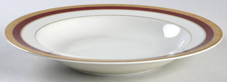 Colony Burgundy Rim Soup Bowl