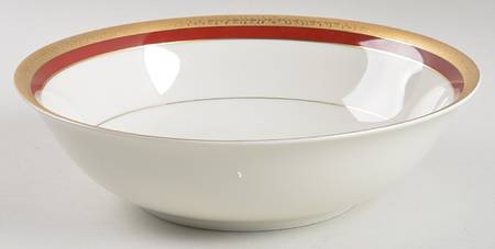 Colony Burgundy 9" Round Vegetable Bowl