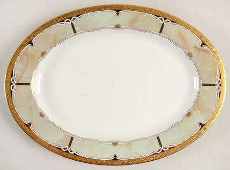 Coronation Celadon 12" Oval Serving Platter