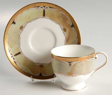 Coronation Celadon Footed Cup & Saucer Set