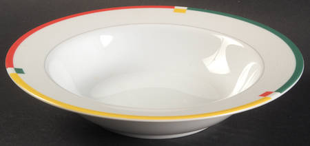 Color Chart Rim Fruit/Dessert (Sauce) Bowl