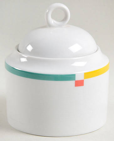 Color Chart Sugar Bowl & Lid