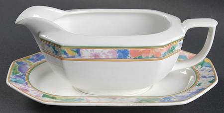 Country Chintz Gravy Boat & Underplate