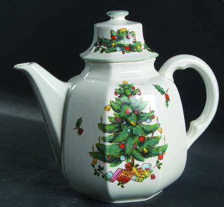 Continental Christmas Coffee Pot & Lid