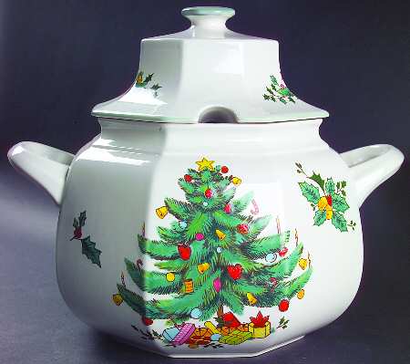 Continental Christmas Tureen &  Lid