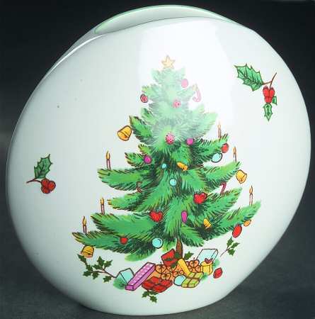 Continental Christmas 5" Moon Vase