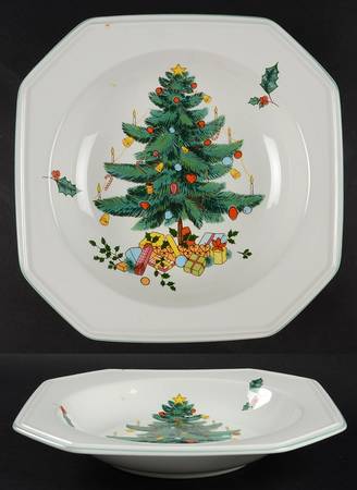 Continental Christmas Rim Soup Bowl
