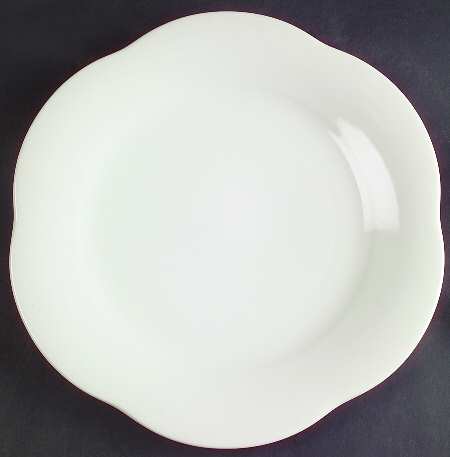 Country Charm White Dinner Plate