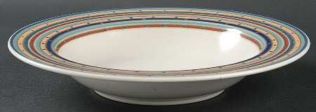 Color Circuit Large Rim Soup Bowl