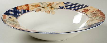 Country Circle Large Rim Soup Bowl