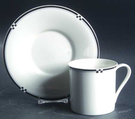 Country Club Flat Cup & Saucer Set