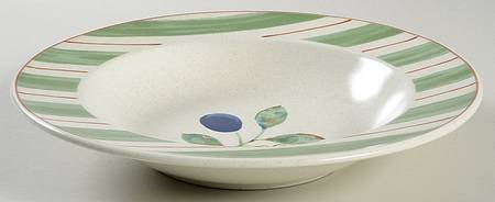 Country Cottage Large Rim Soup Bowl