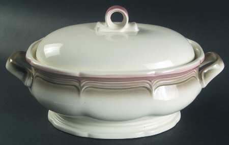 Country Estate Brown Green 2.25 Quart Oval Covered Casserole
