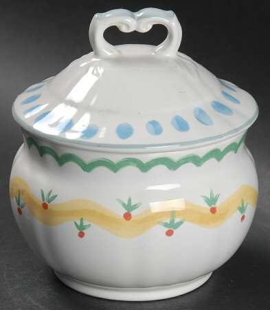 Country Flair Sugar Bowl & Lid