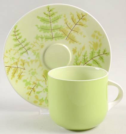 Foliage Flat Cup & Saucer Set