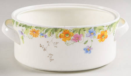 Country Garden 3 Qt Oval Covered Casserole No Lid