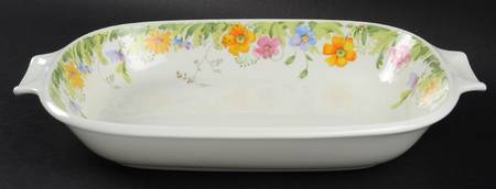 Country Garden 10" Oval Vegetable Bowl