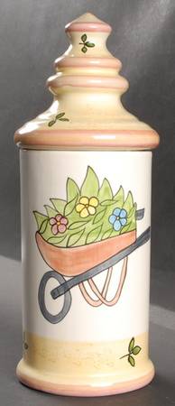 Country Garden Small Canister & Lid