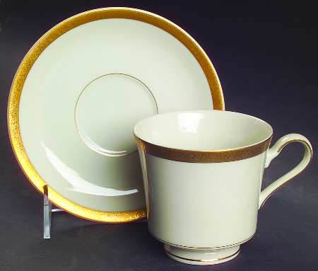 Colony Gold Footed Cup & Saucer Set