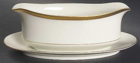 Colony Gold Gravy Boat with Attached Underplate
