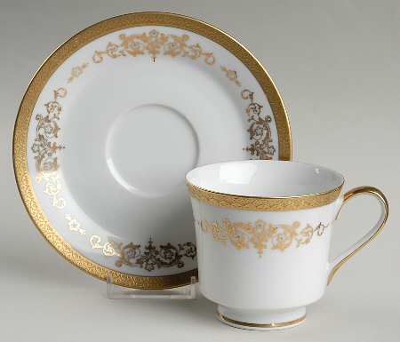 Colony Gold Footed Cup & Saucer Set