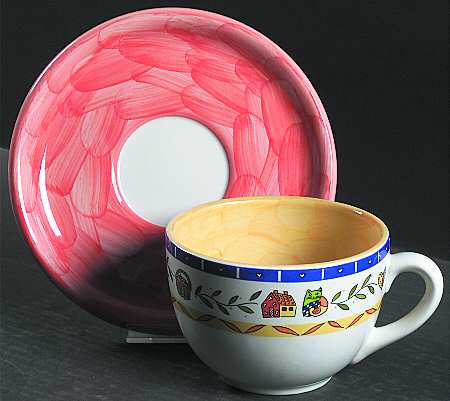 Country Grove Jumbo Cup & Saucer Set