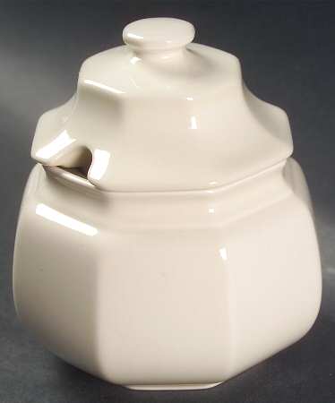 Continental Ivory Sugar Bowl & Lid