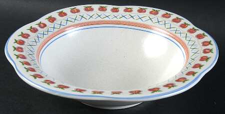 Country Image Rim Soup Bowl