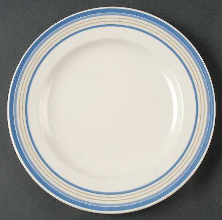 Concentric Indigo Salad Plate