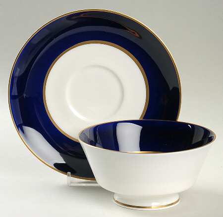Colbert Footed Cream Soup Bowl & Saucer Set