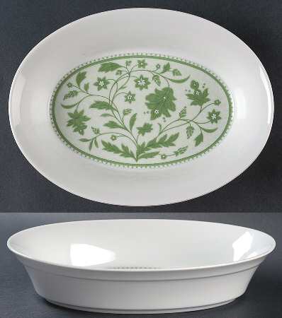 Coleen Green 10" Oval Vegetable Bowl