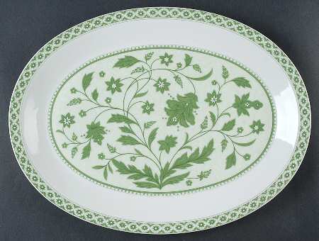 Coleen Green 14" Oval Serving Platter