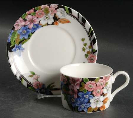 Coleridge Flat Cup & Saucer Set
