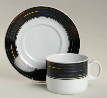 Colorchrome Flat Cup & Saucer Set
