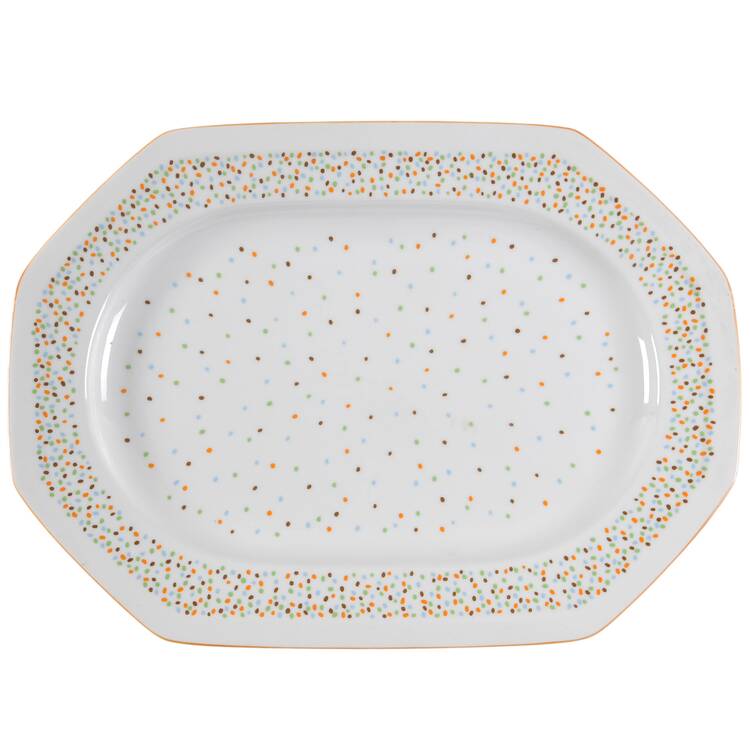 Confetti 14" Oval Serving Platter