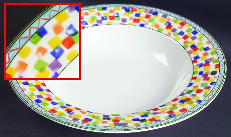 Confetti Large Rim Soup Bowl