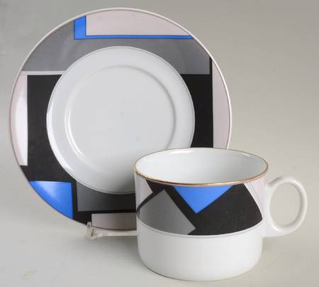 Conglomerate Flat Cup & Saucer Set