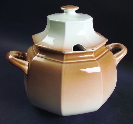 Country Peach Tureen &  Lid