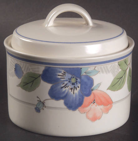 Country Poppies Sugar Bowl & Lid
