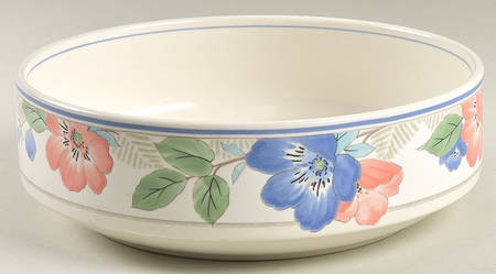 Country Poppies 8" Round Vegetable Bowl