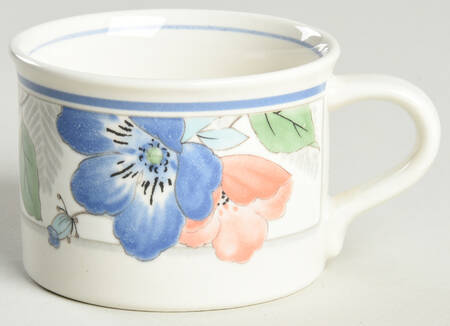 Country Poppies Flat Demitasse Cup