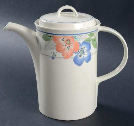 Country Poppies Coffee Pot & Lid
