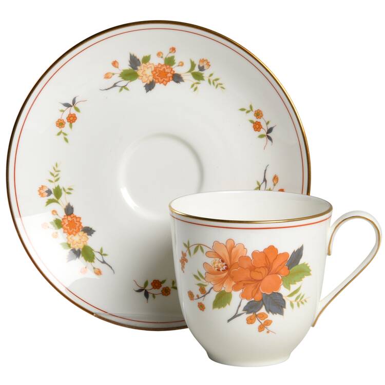 Coronation Flat Cup & Saucer Set