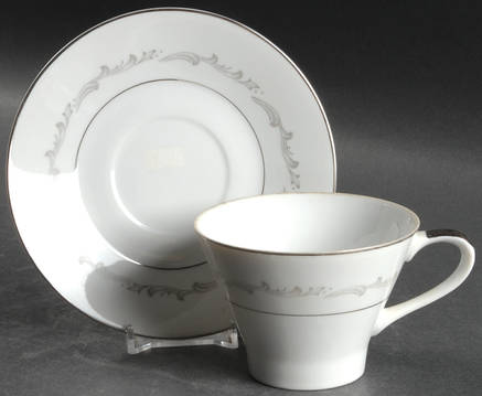 Coronet Flat Cup & Saucer Set
