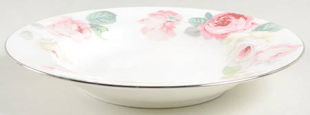 Country Roses Rim Soup Bowl